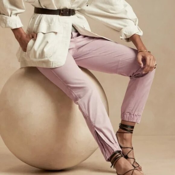 Banana Republic Slim Utility Pant Dusty Pink Size 2 - Picture 8 of 11